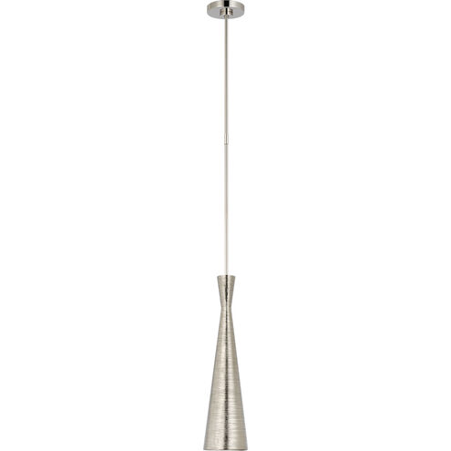 Kelly Wearstler Utopia LED 5 inch Polished Nickel Pendant Ceiling Light, Small