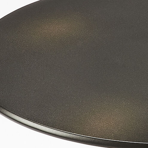 Zora Black Iron 19 X 12 inch Metalworks Accent Table, Pedestal