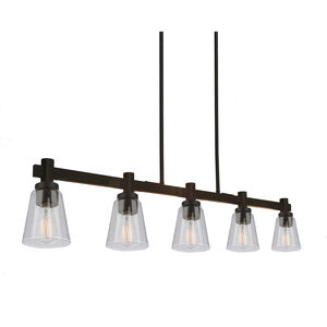 Clarence 5 Light 43 inch Oil Rubbed Bronze Island Light Ceiling Light