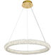 Bowen 1 Light 26 inch Satin Gold Chandelier Ceiling Light