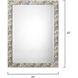 Plume 33 X 25 inch White Peacock Lacquer Wall Mirror