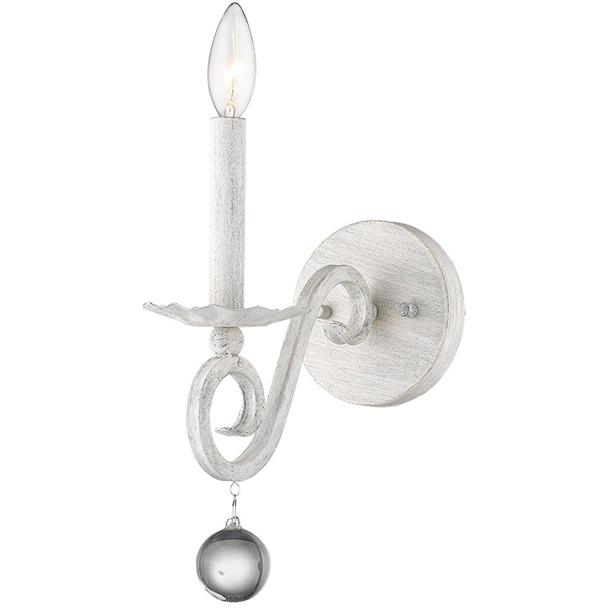 Callie 1 Light 5 inch Country White Sconce Wall Light