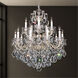 La Scala 15 Light 28 inch Antique Silver Chandelier Ceiling Light in Antique Silver Cast