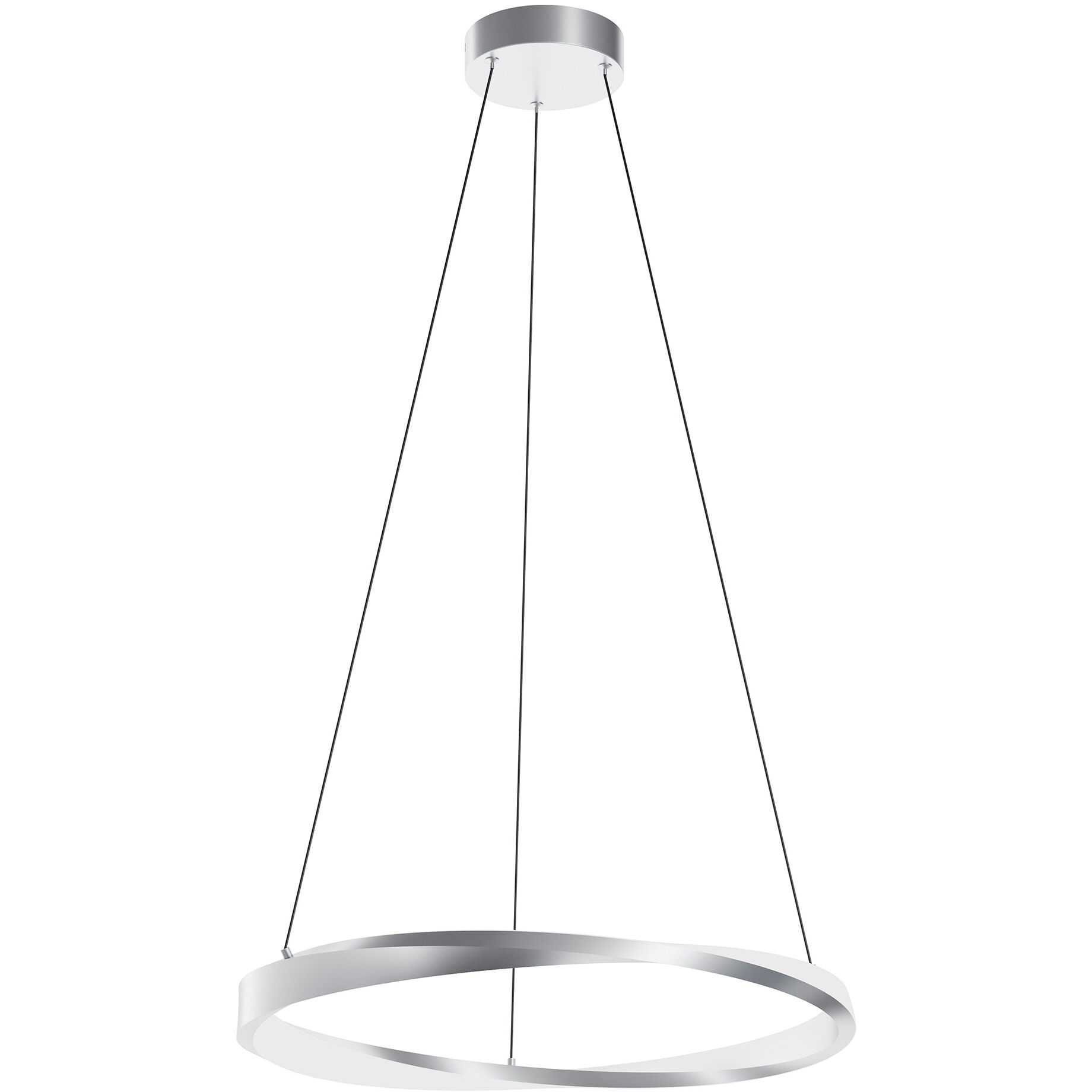 Oberon LED 1.4 inch Satin Nickel Pendant Ceiling Light