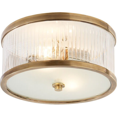 Alexa Hampton Randolph 2 Light 11.25 inch Hand-Rubbed Antique Brass Flush Mount Ceiling Light, Small