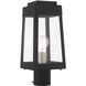 Oslo 1 Light 15 inch Black Outdoor Post Top Lantern