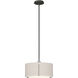 Hubbardton Forge Exos 3 Light 16.1 inch Natural Iron Pendant Ceiling Light in Flax 139600-1603 - Open Box