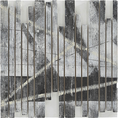 Lyon White and Blue and Black Wall Decor, Set of 3