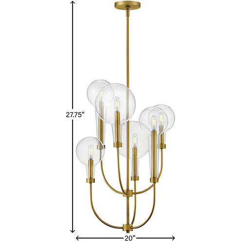 Alchemy LED 20 inch Lacquered Brass Indoor Foyer Light Ceiling Light