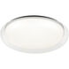 Aurora 1 Light 15.75 inch Matte Black Flush Mount Ceiling Light