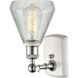 Ballston Conesus LED 6 inch White and Polished Chrome Sconce Wall Light, Ballston