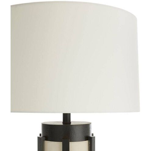 Folsom 29.5 inch 150.00 watt Bronze and Ivory Lamp Portable Light
