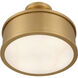 Wynn 2 Light 12 inch Legacy Brass Semi-Flush Mount Ceiling Light