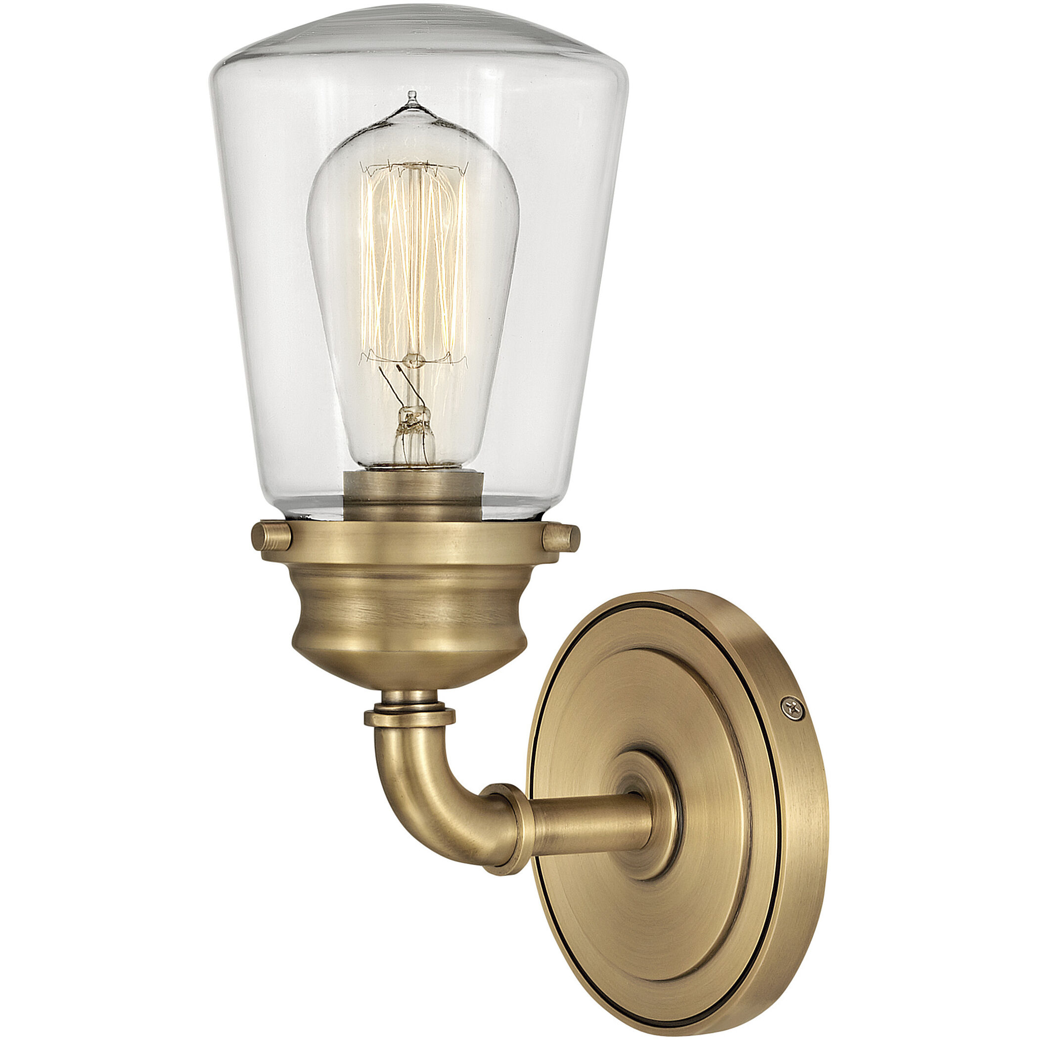 Fritz 1 Light 6.5 inch Heritage Brass Vanity Light Wall Light