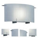 Moderne 1 Light 14 inch Chrome ADA Wall Sconce Wall Light