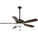 Minute 52 inch Oil Rubbed Bronze with Medium Maple/Dark Walnut Blades Ceiling Fan