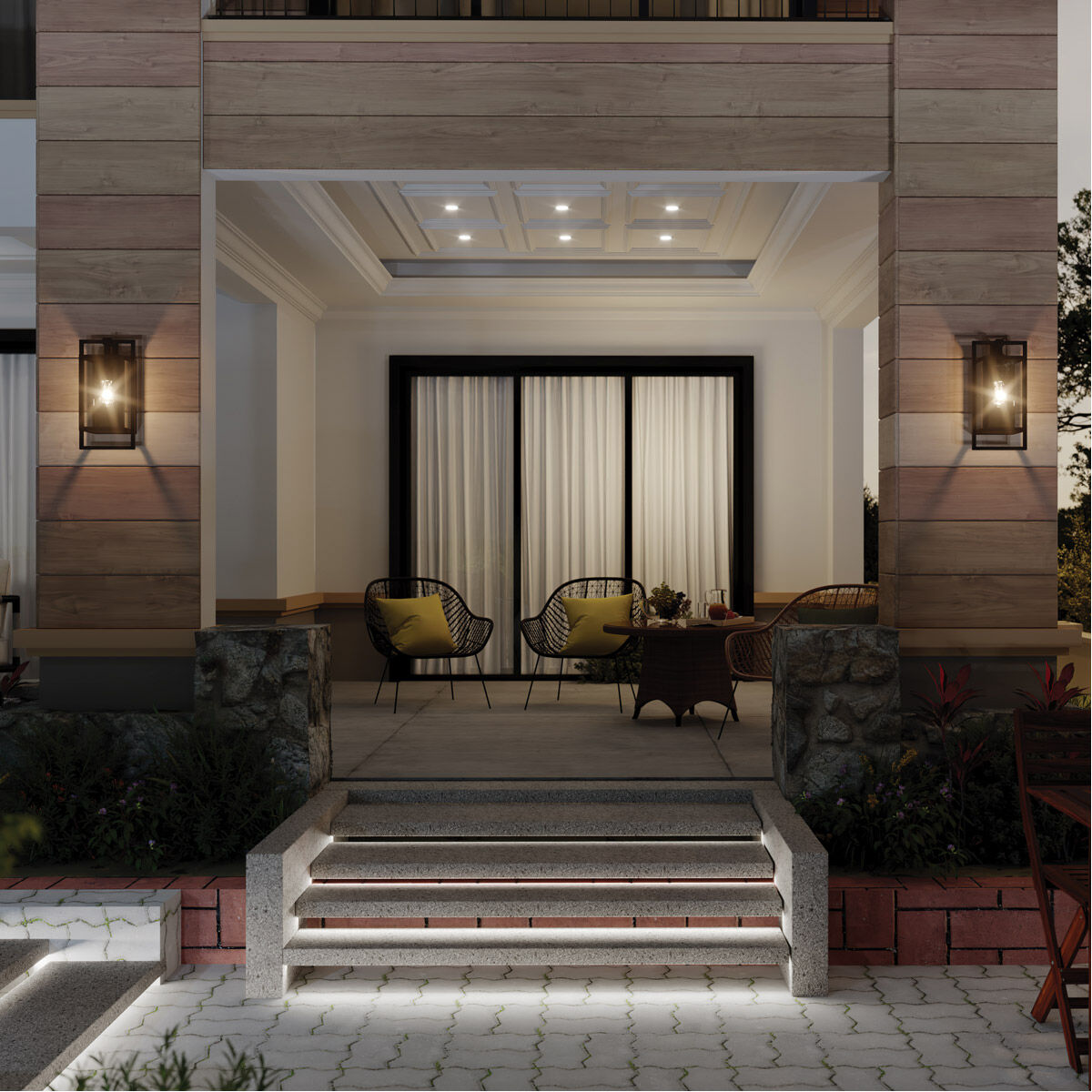 Goson 1 Light 16 inch Black Outdoor Wall Mount, Medium