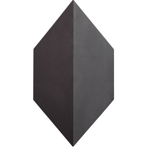 Motto LED 16 inch Black Outdoor Sconce