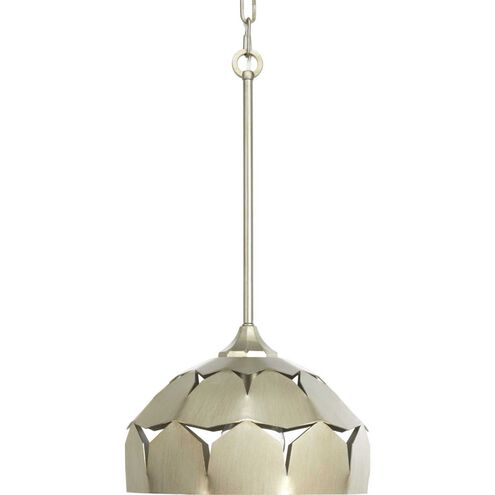 Point Dume™ Yerba 1 Light 12 inch Silver Ridge Pendant Ceiling Light, Jeffrey Alan Marks, Design Series