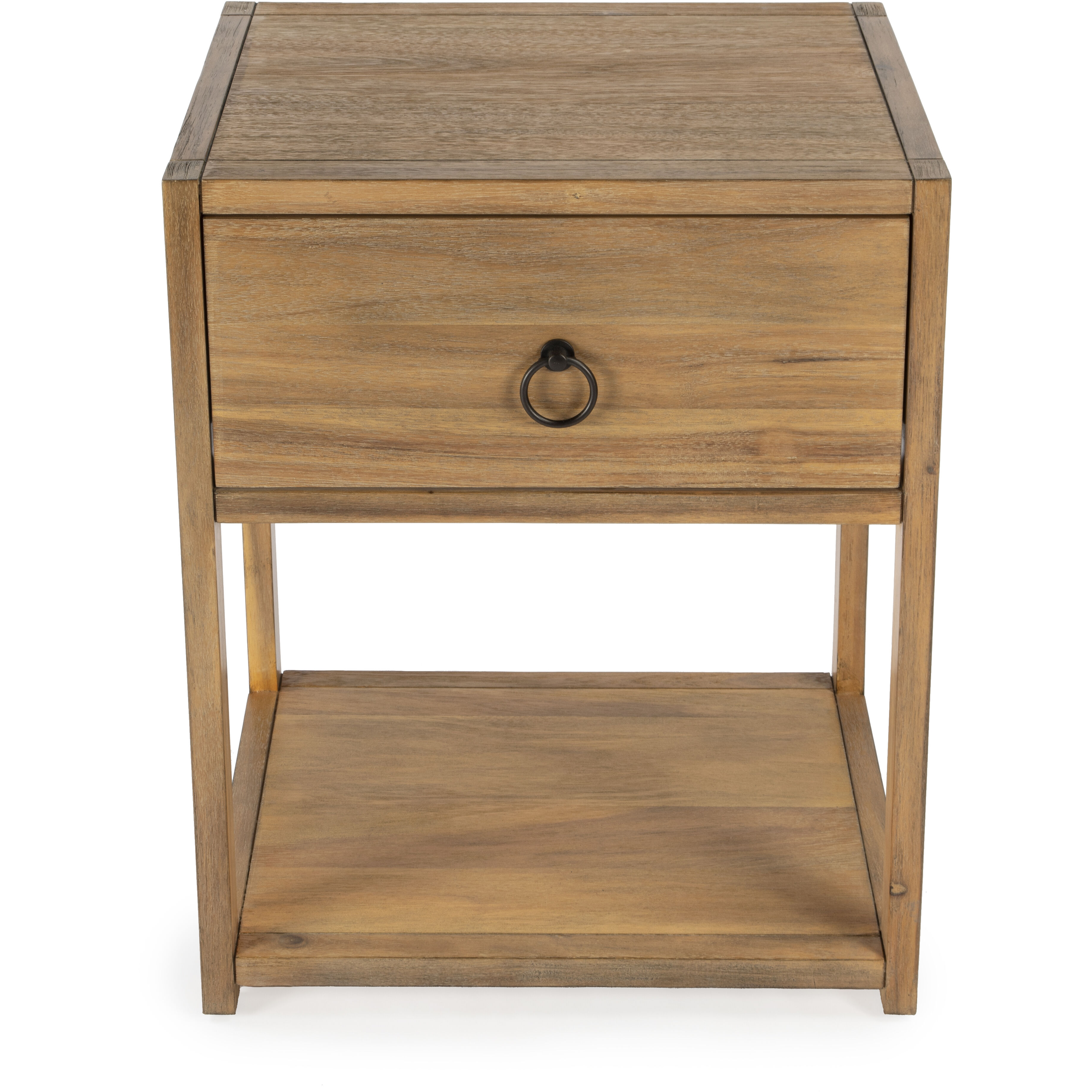 Lark Natural Wood End Table in Light Brown