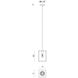 Flare 1 Light 7 inch Black Pendant Ceiling Light