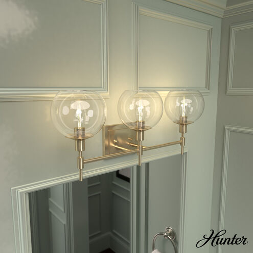Xidane 3 Light 24 inch Alturas Gold Vanity Light Wall Light