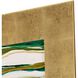 Abstract Collection Hand Painted Wood with Gold Leaf Wall Sculpture