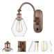 Ballston Cindyrella LED 6 inch Antique Copper Sconce Wall Light in Clear Glass