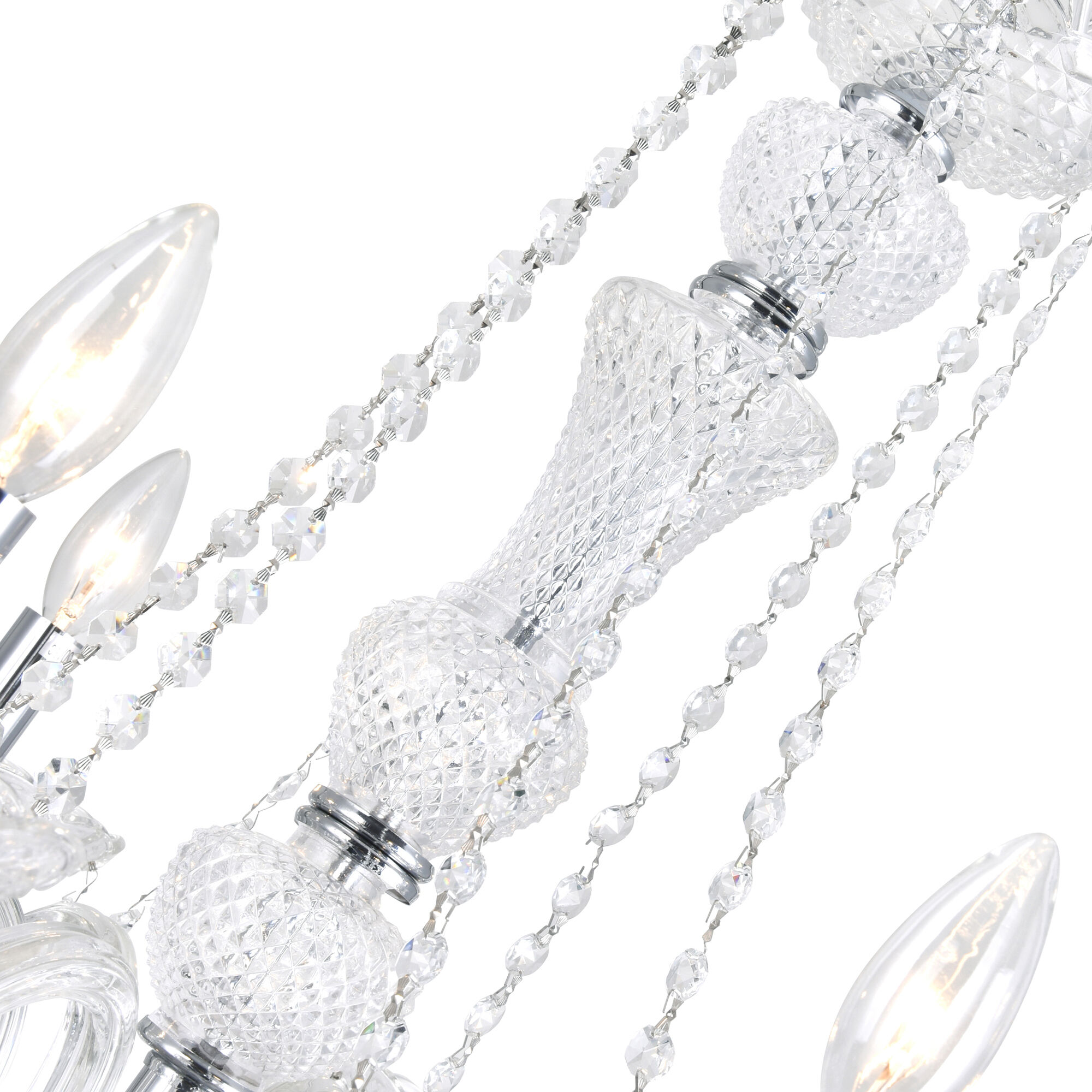 Princeton 6 Light 24 inch Chrome Down Chandelier Ceiling Light