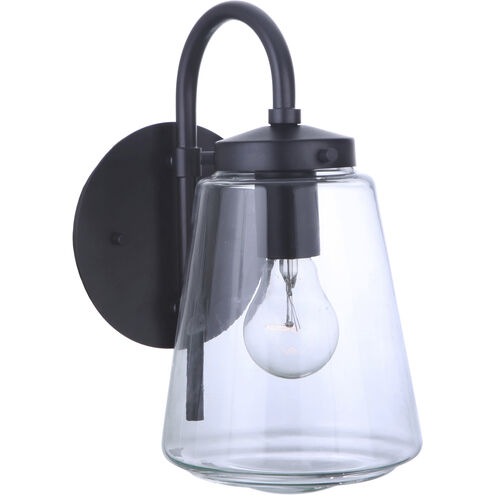 Laclede 1 Light 12 inch Midnight Outdoor Wall Mount, Small