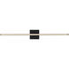 Mick De Giulio Serre LED 35.8 inch Nightshade Black Bath Vanity Wall Light