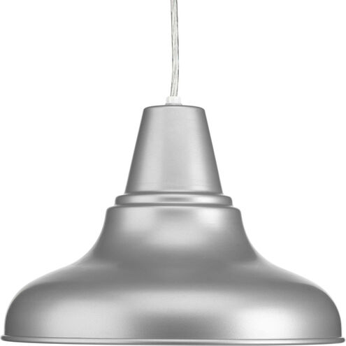 District 1 Light 12 inch Metallic Gray Outdoor Hanging Lantern, Large