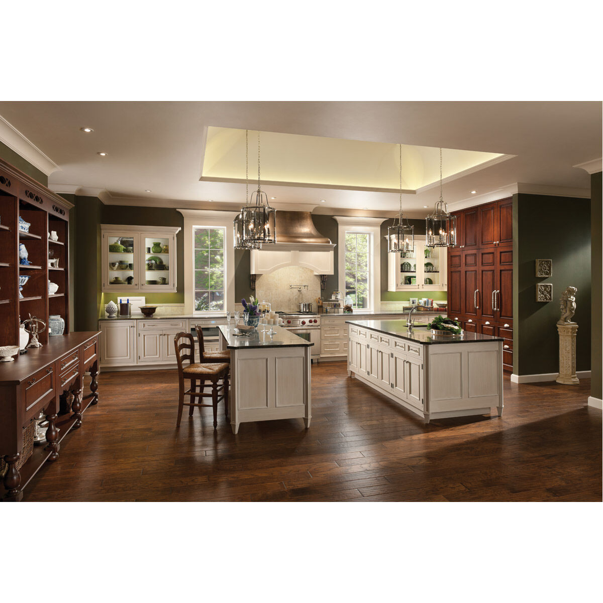 Mansfield Pendant Ceiling Light in Antique Nickel