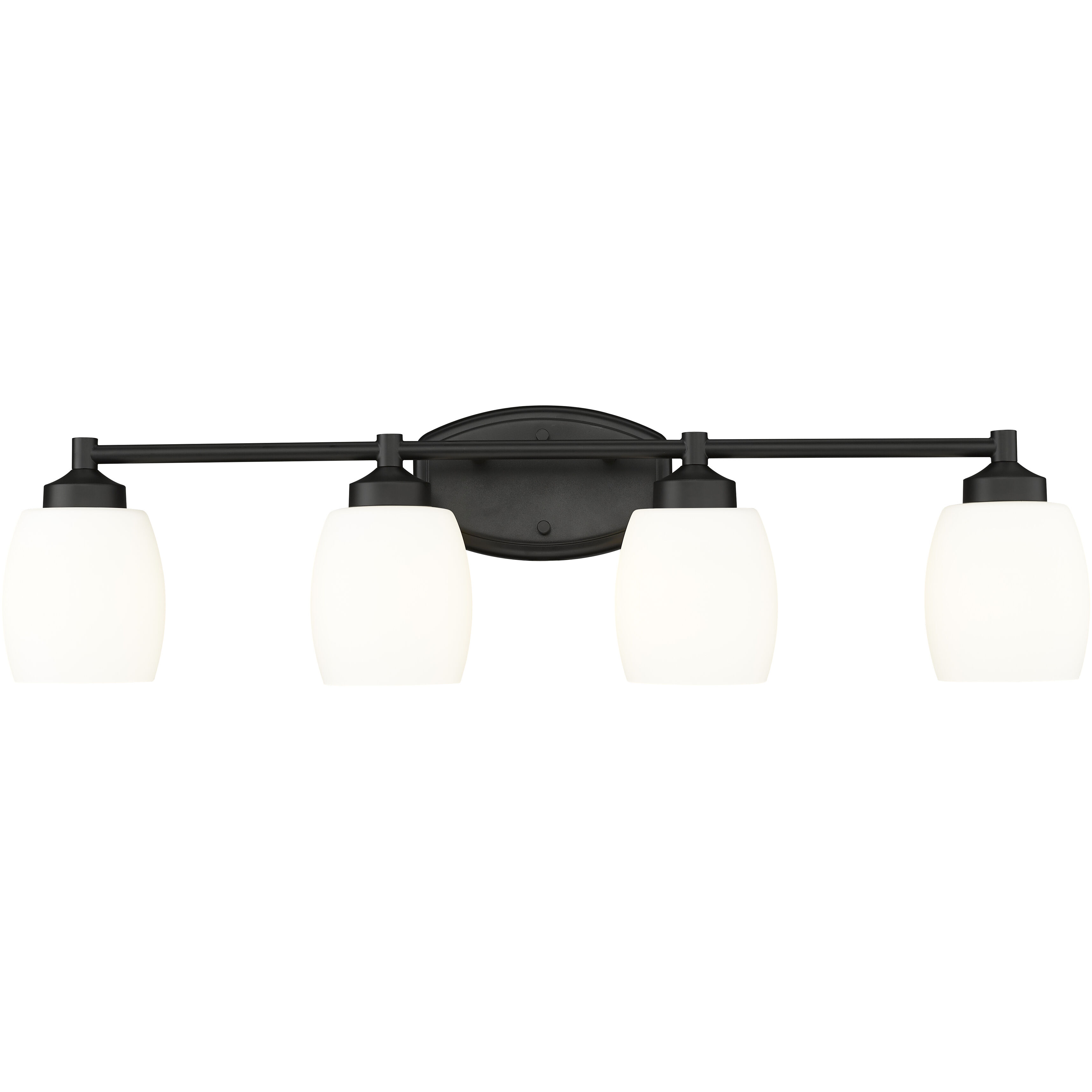 Kendrick 4 Light 31.25 inch Matte Black Bath Vanity Light Wall Light