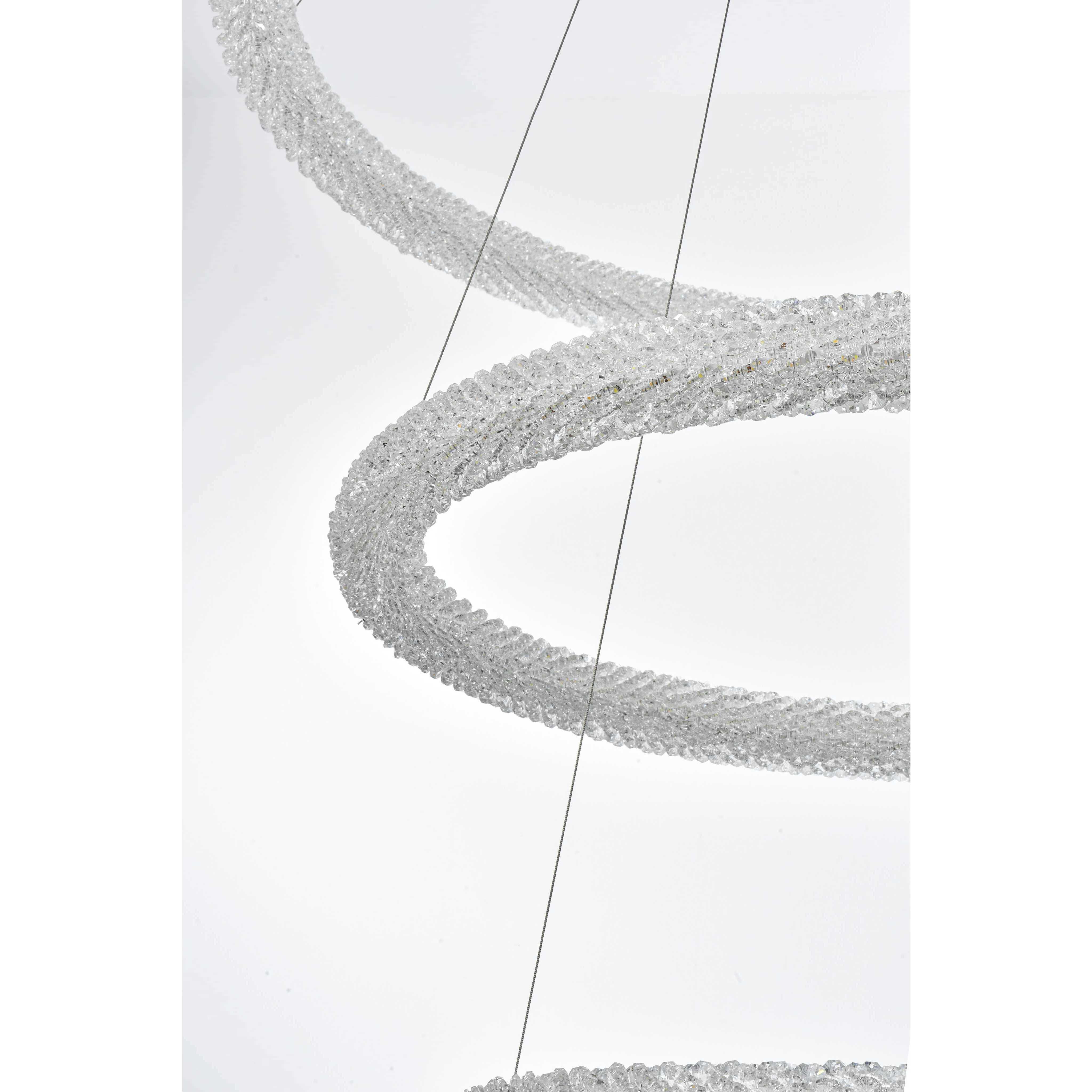 Bowen 3 Light 42 inch Satin Gold Chandelier Ceiling Light