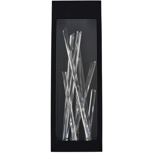 Arpione Esterno 24 inch Matte Balck Outdoor Wall Sconce in Matte Black