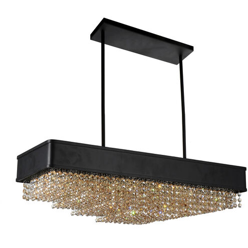 Medina 10 Light 12 inch Black Drum Shade Chandelier Ceiling Light