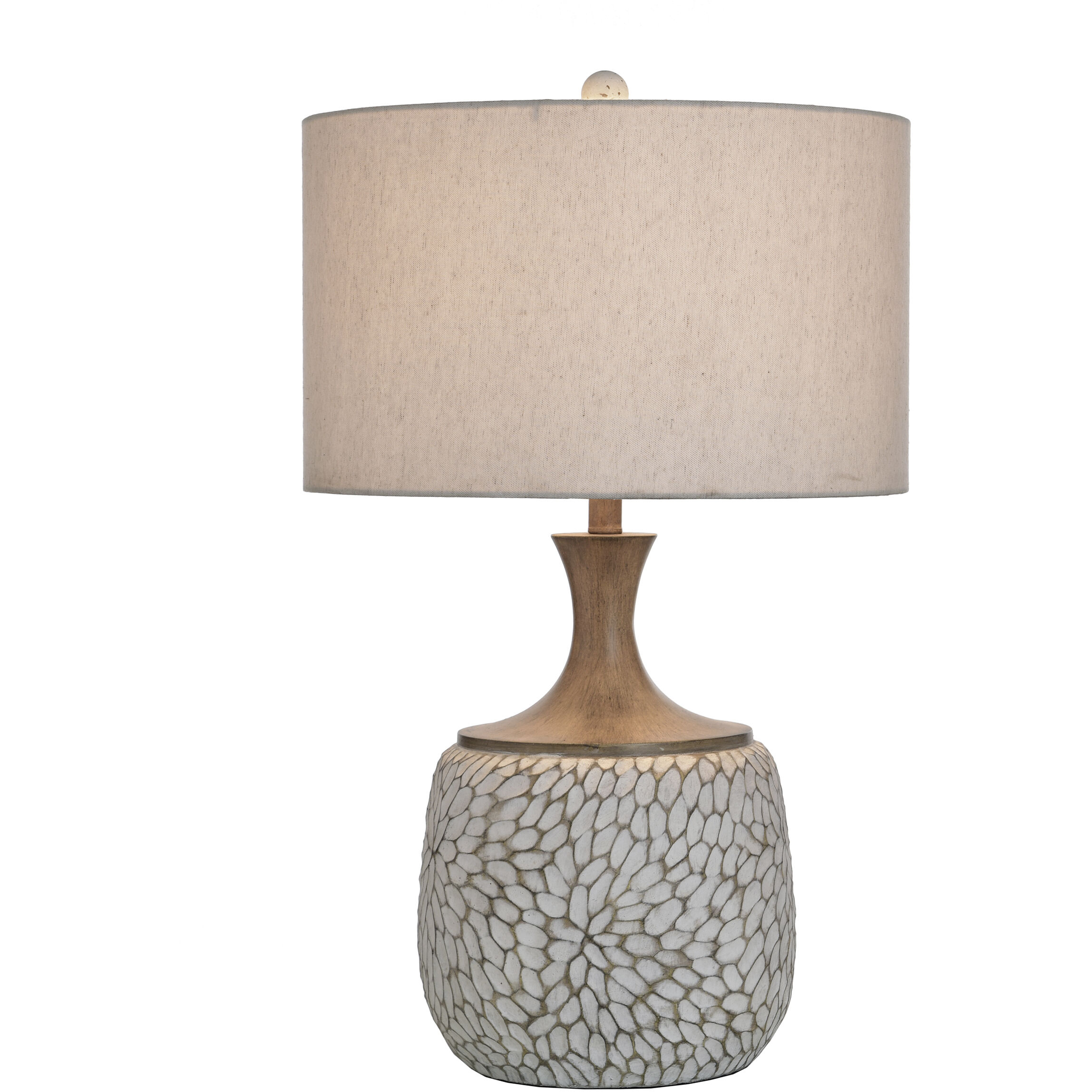 Carved Roanoke 29.5 inch 150.00 watt Brushed Brown Table Lamp Portable Light