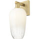 Downtown Urban Brookhaven Flute Armed Sconce Wall Light