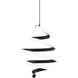 Vornado LED 17 inch Chrome Multi-Light Pendant Ceiling Light, dweLED