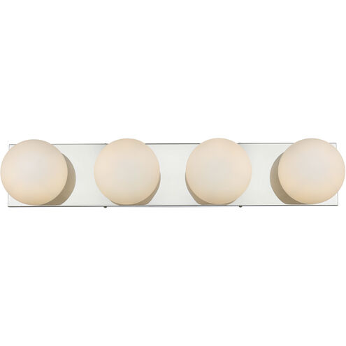 Jaylin 4 Light 31 inch Chrome Bath Sconce Wall Light