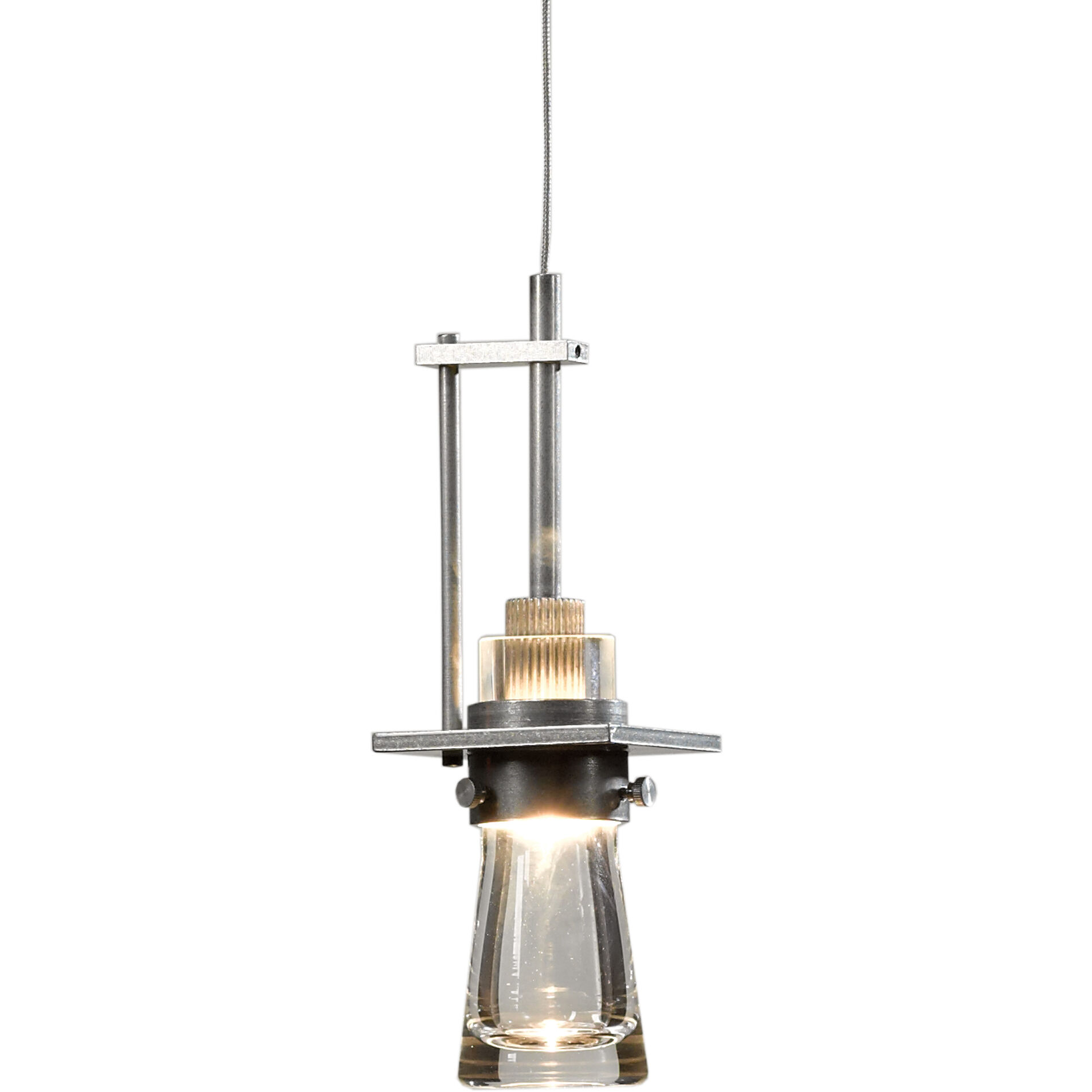 Erlenmeyer 1 Light 3.3 inch Vintage Platinum Mini Pendant Ceiling Light