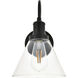 Dean 1 Light 8 inch Black Wall Sconce Wall Light