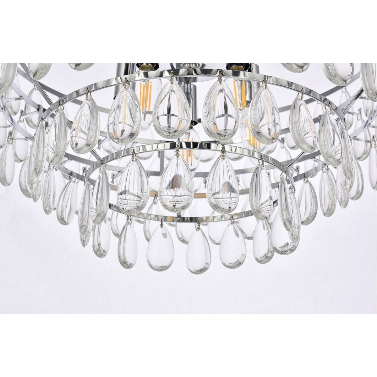 Mila 5 Light 20 inch Chrome Flush Mount Ceiling Light