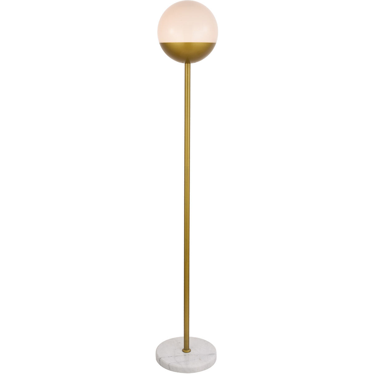 Eclipse 62 inch 40 watt Brass Floor Lamp Portable Light