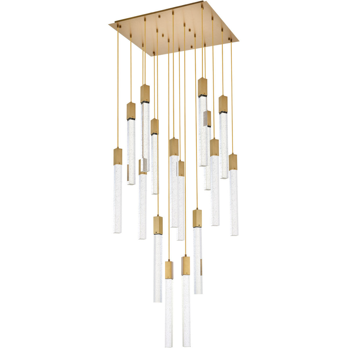 Weston 16 Light 30 inch Satin Gold Pendant Ceiling Light