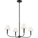 Eadie 4 Light Black Chandelier Ceiling Light
