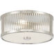 Ardezia 3 Light 11.75 inch Polished Nickel Flush Mount Ceiling Light