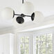 Dayana 4 Light 24 inch Matte Black Chandelier Ceiling Light