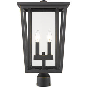 Seoul 2 Light 20 inch Oil Rubbed Bronze Outdoor Post Mount Fixture in 13